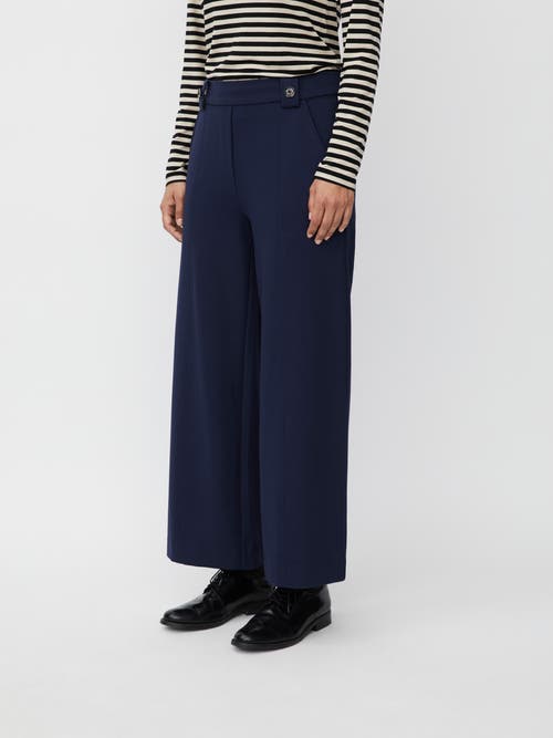 Masai Copenhagen Mapaxora Cropped Wide Leg Pants In Blue