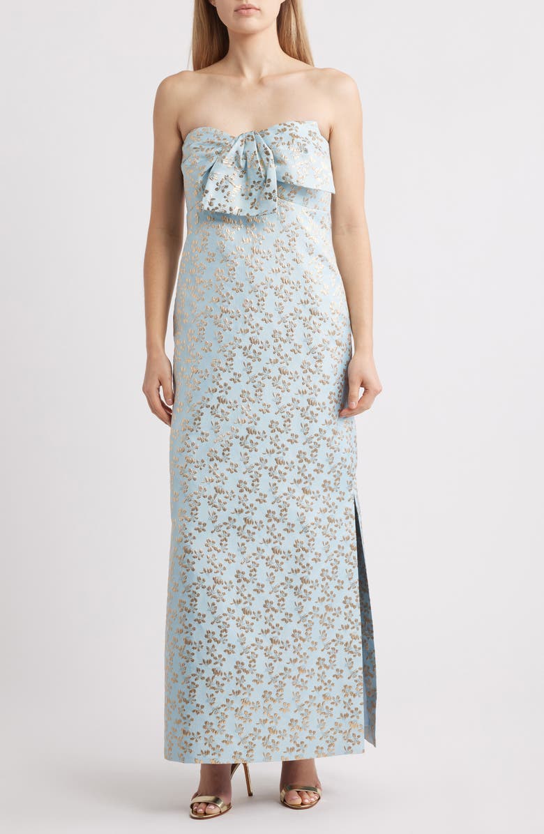 Lilly Pulitzer<sup>®</sup> Carlynn Metallic Jacquard Maxi Cocktail Dress, Main, color,