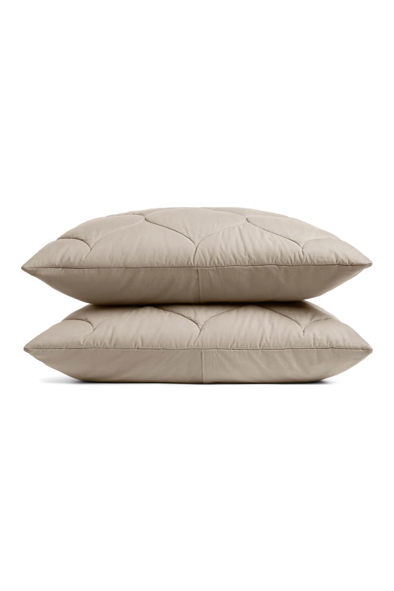 Cotton Drift Set of 2 King Shams, Main, color, BONE