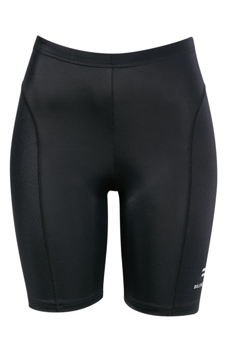 Balenciaga Logo Biker Shorts, Alternate, color, 