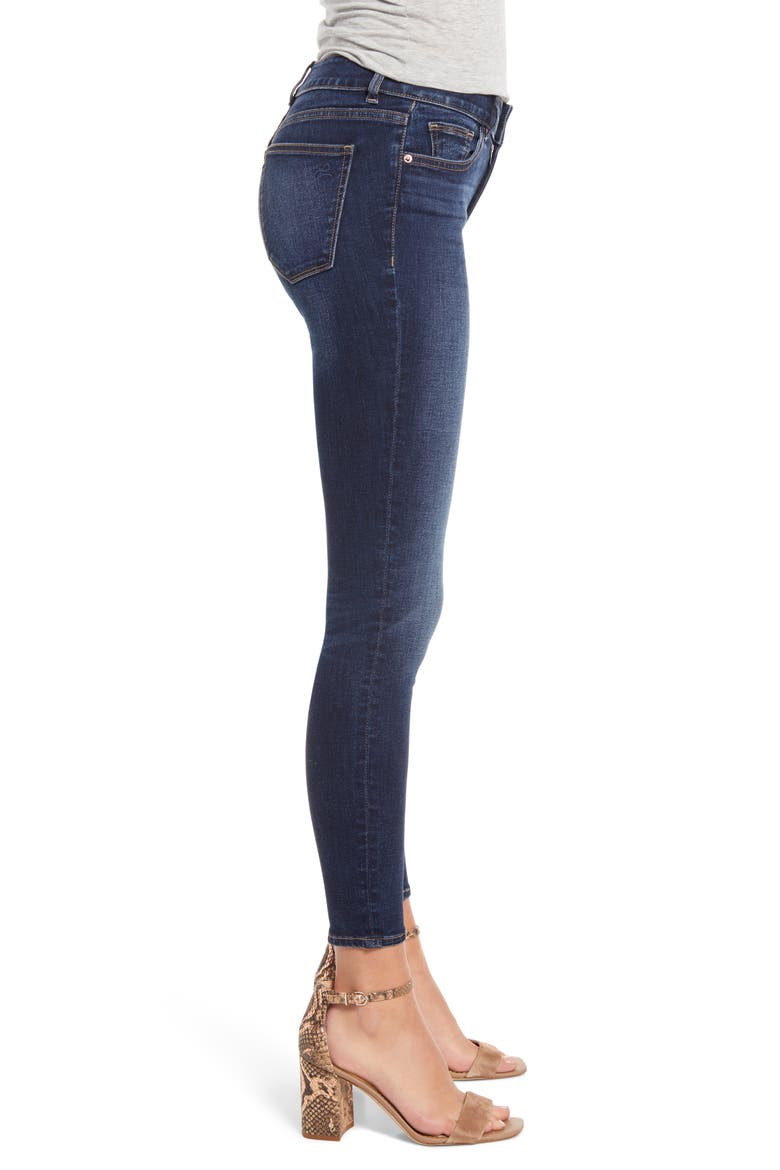 Instasculpt Florence High Waist Ankle Skinny Jeans, Alternate, color, WRITE