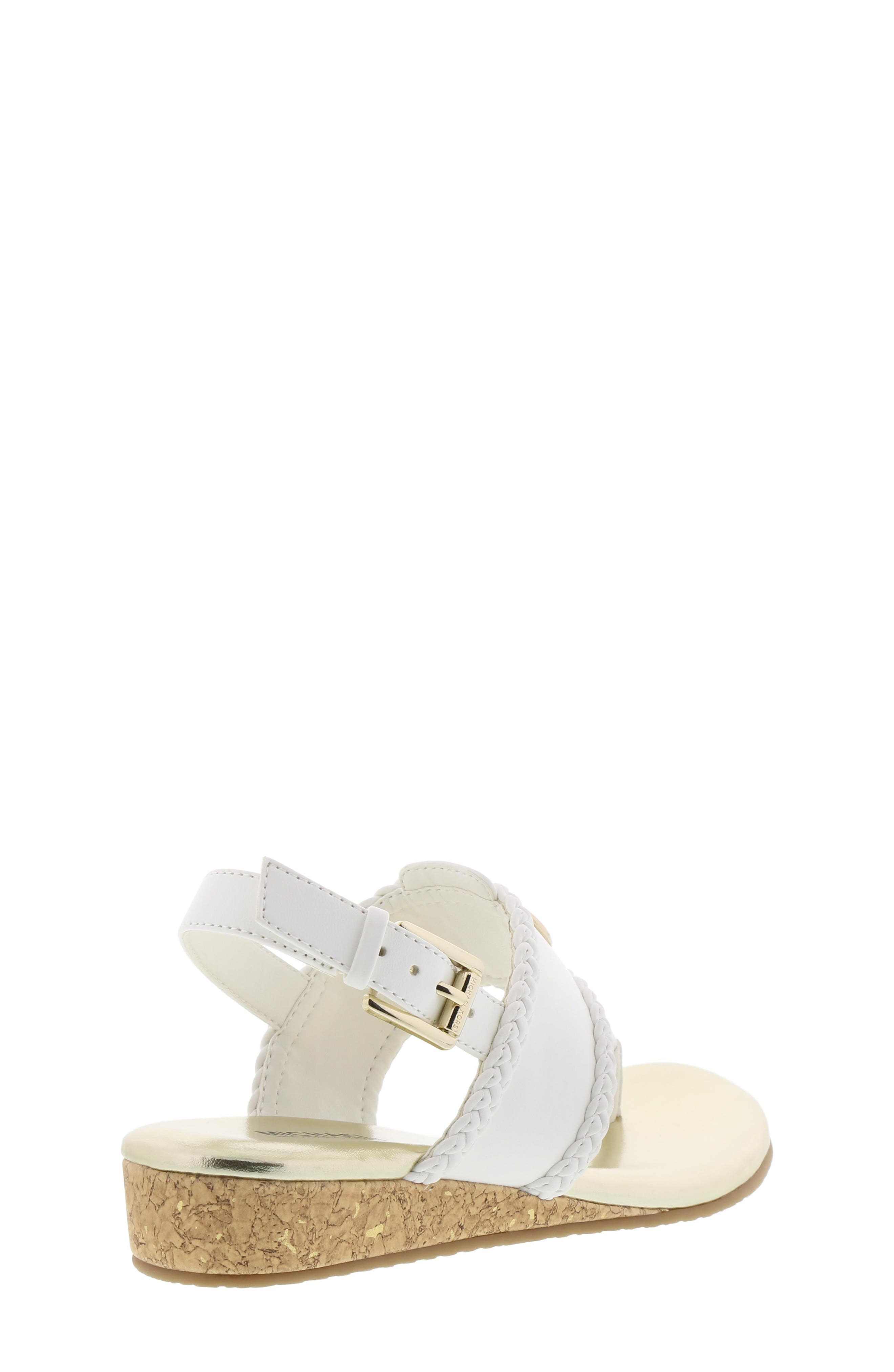 MICHAEL Michael Kors Perry Discover Metallic Thong Sandal, Alternate, color, 