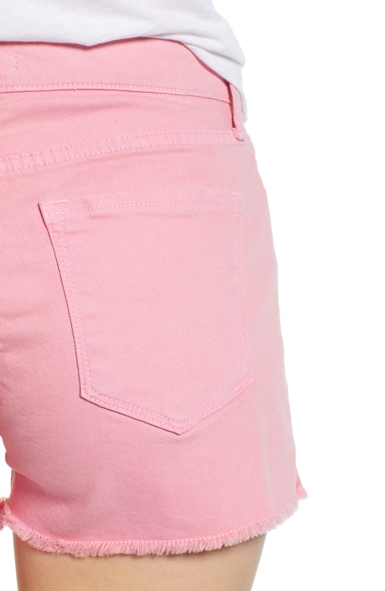 BP. High Waist Cutoff Denim Shorts, Alternate, color, 