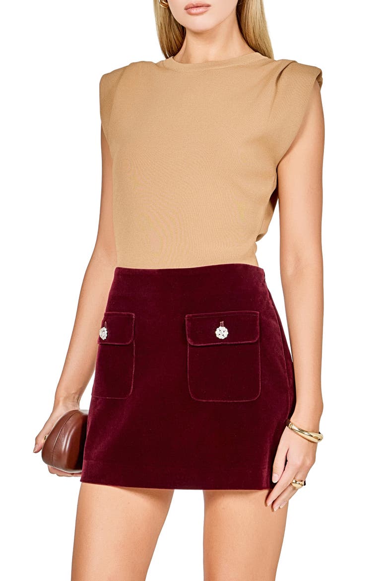 Pleated Shoulder Knit Top, Alternate, color, MOUSSE