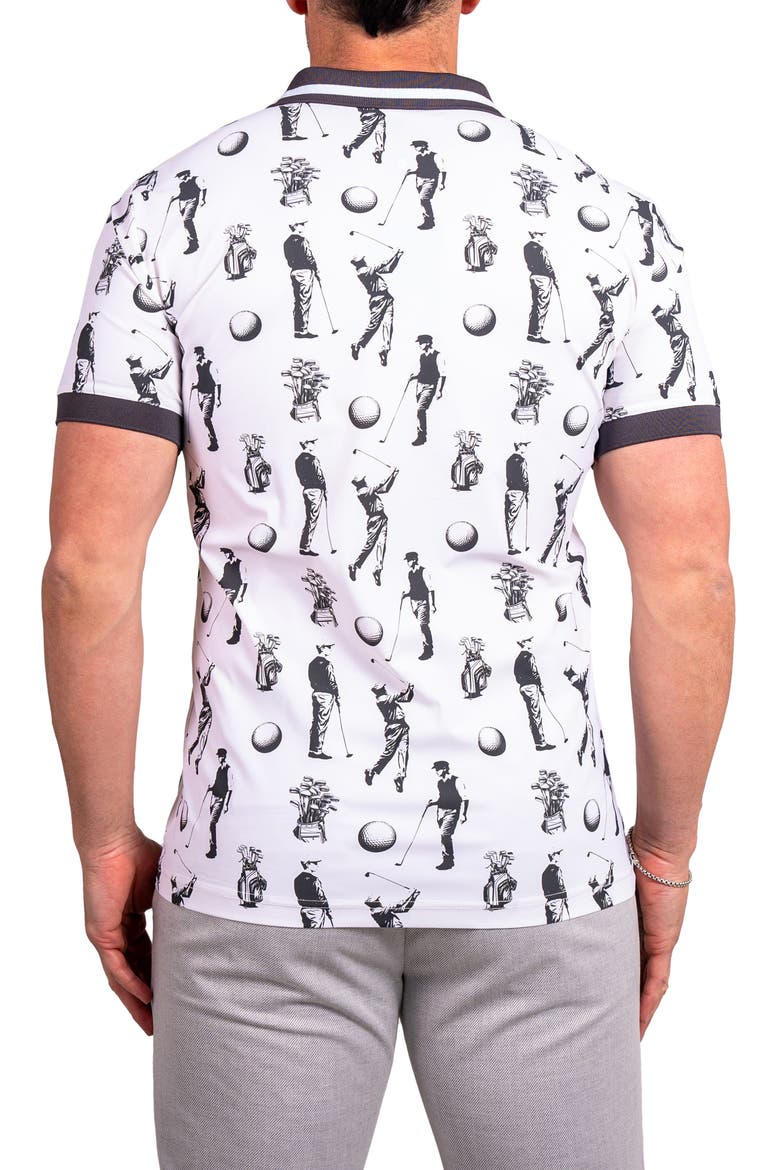 Ascension Stretch Nylon Polo, Alternate, color, WHITE