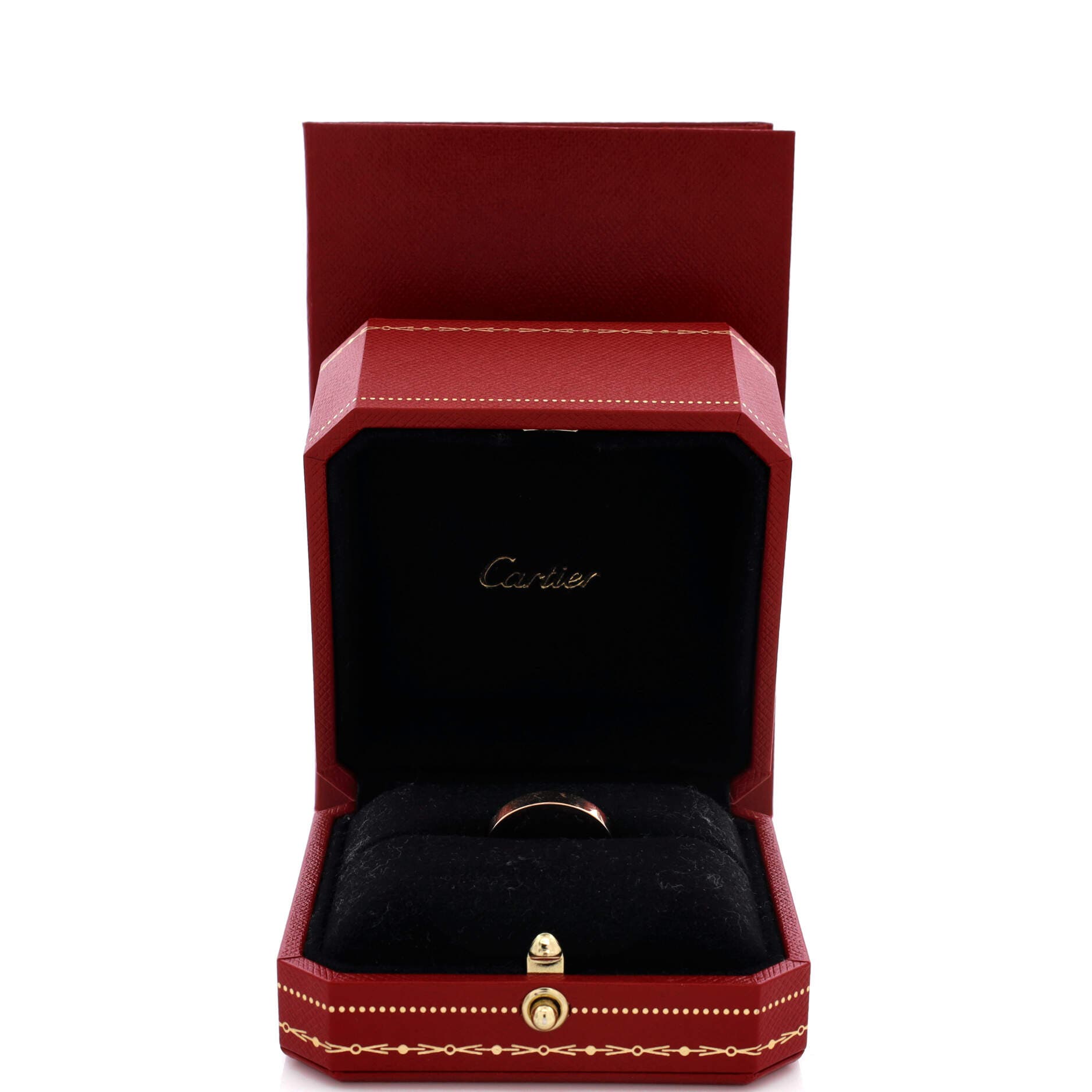 C de Cartier Wedding Band Ring 18K Rose Gold 3mm, Alternate, color, Metallic Gold