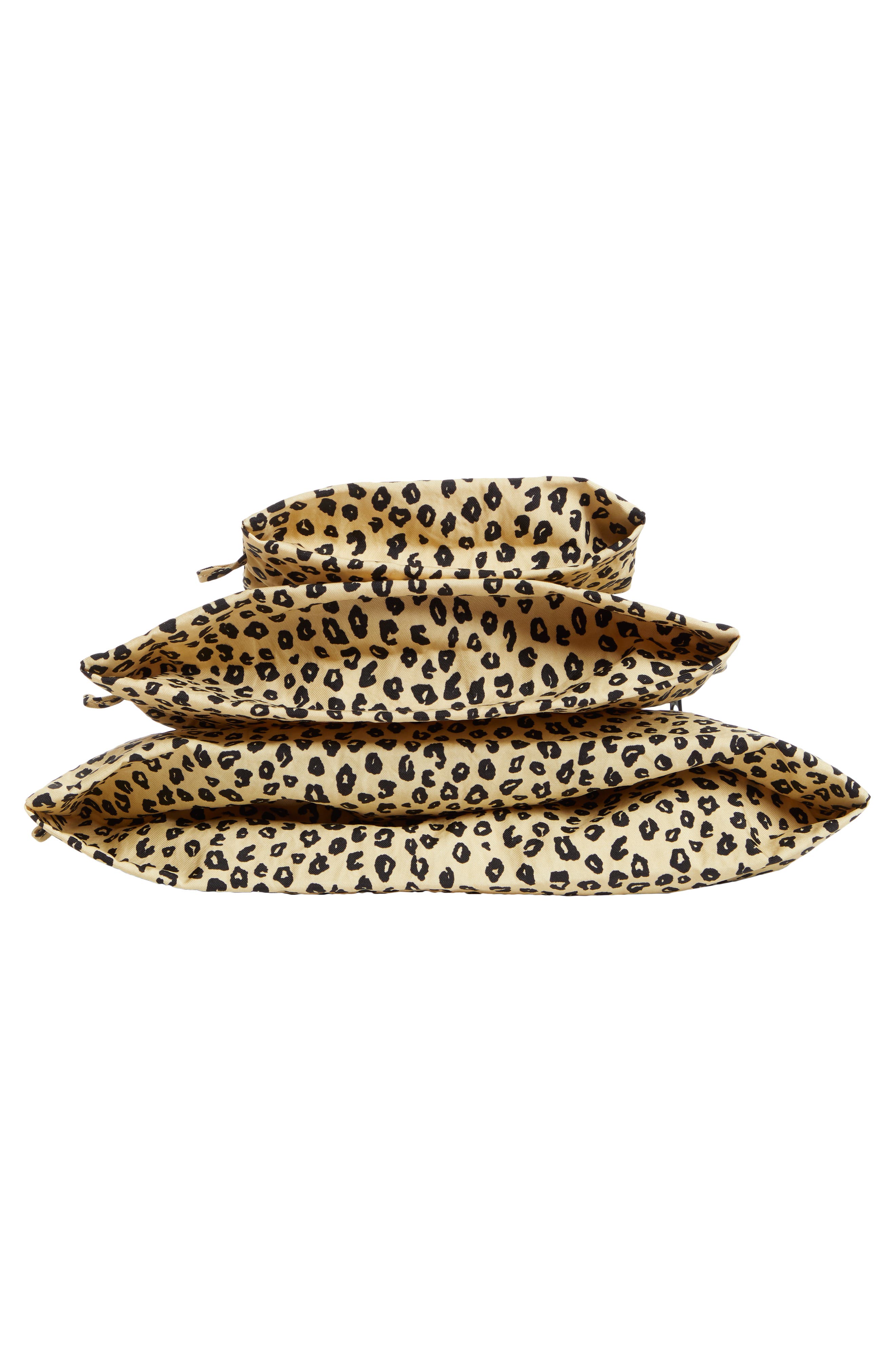 Baggu Go Set of 3 Nylon Zip Pouches, Alternate, color, 