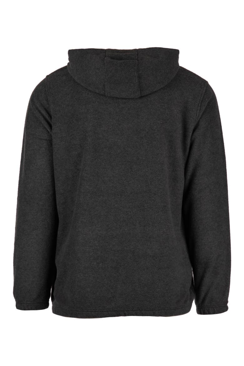 Polar Fleece Quarter Zip Hoodie, Alternate, color, HEATHER CHARCOAL