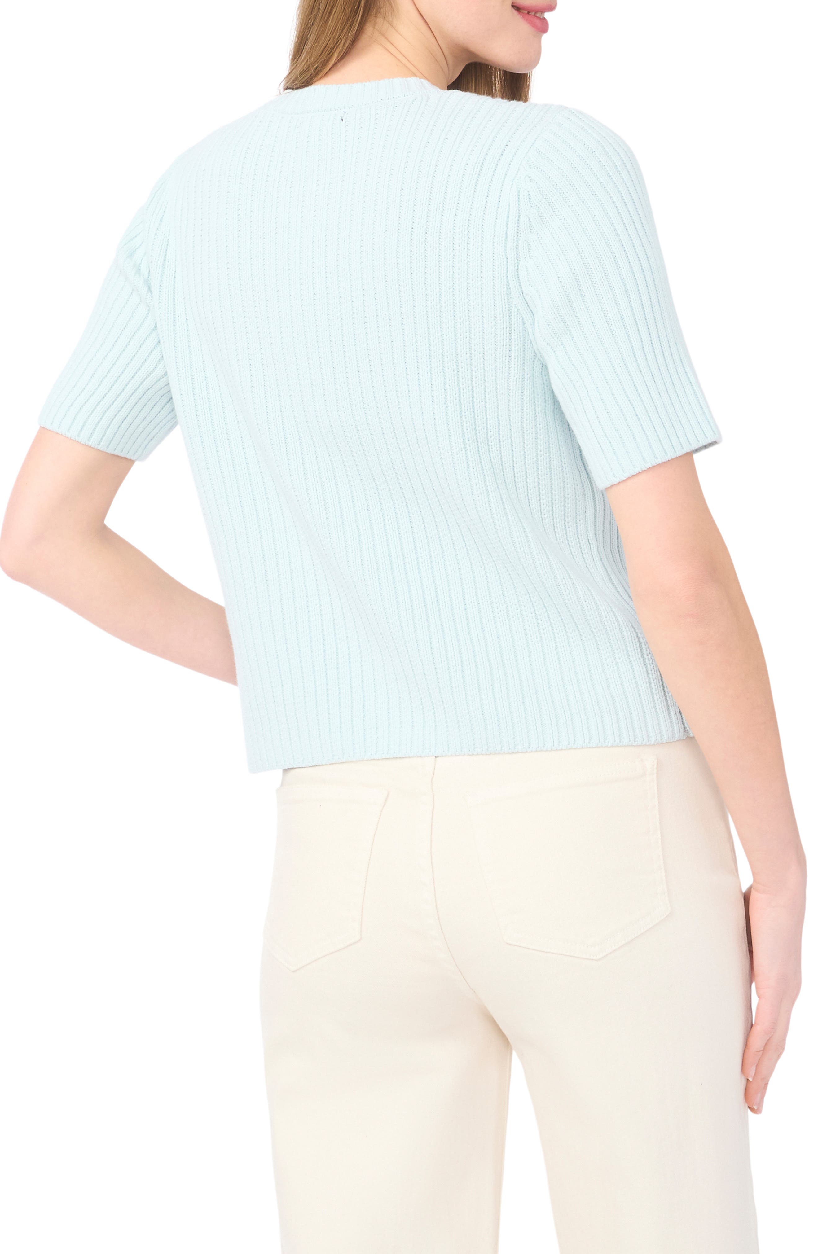 Ribbed Short Sleeve Cardigan - image 4