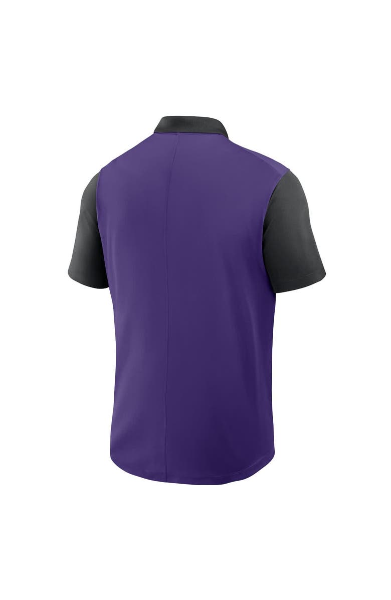 Nike Men's Nike Purple/Black Arizona Diamondbacks Cooperstown Collection Color-Block Victory Performance Polo, Alternate, color, Purple