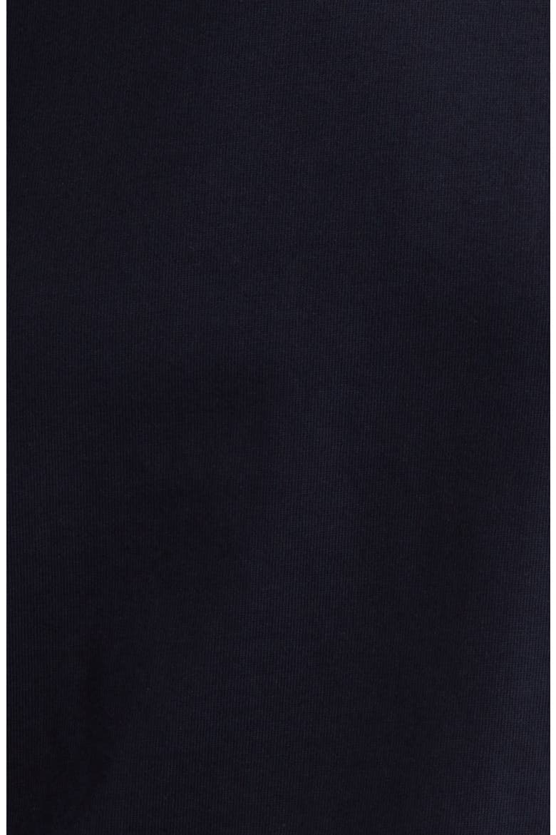 Draped Short Sleeve Organic Cotton T-Shirt, Alternate, color, NAVY