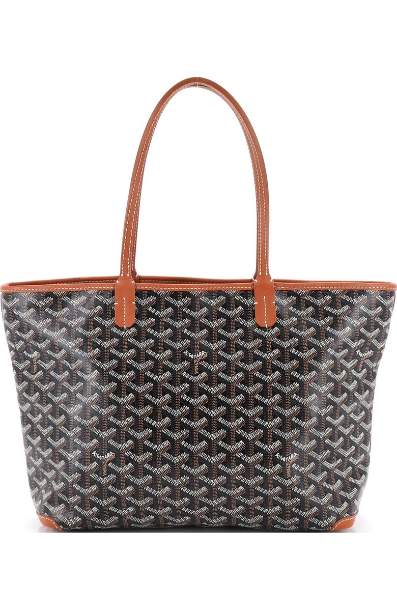 Pre-Owned Goyard Artois Tote Coated Canvas PM, Main, color, Black