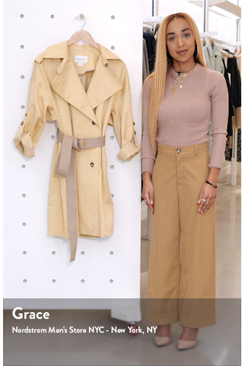 Belted Double Breasted Trench Coat video
