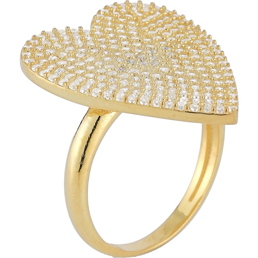 Sphera Milano Pavé Heart Ring In Gold
