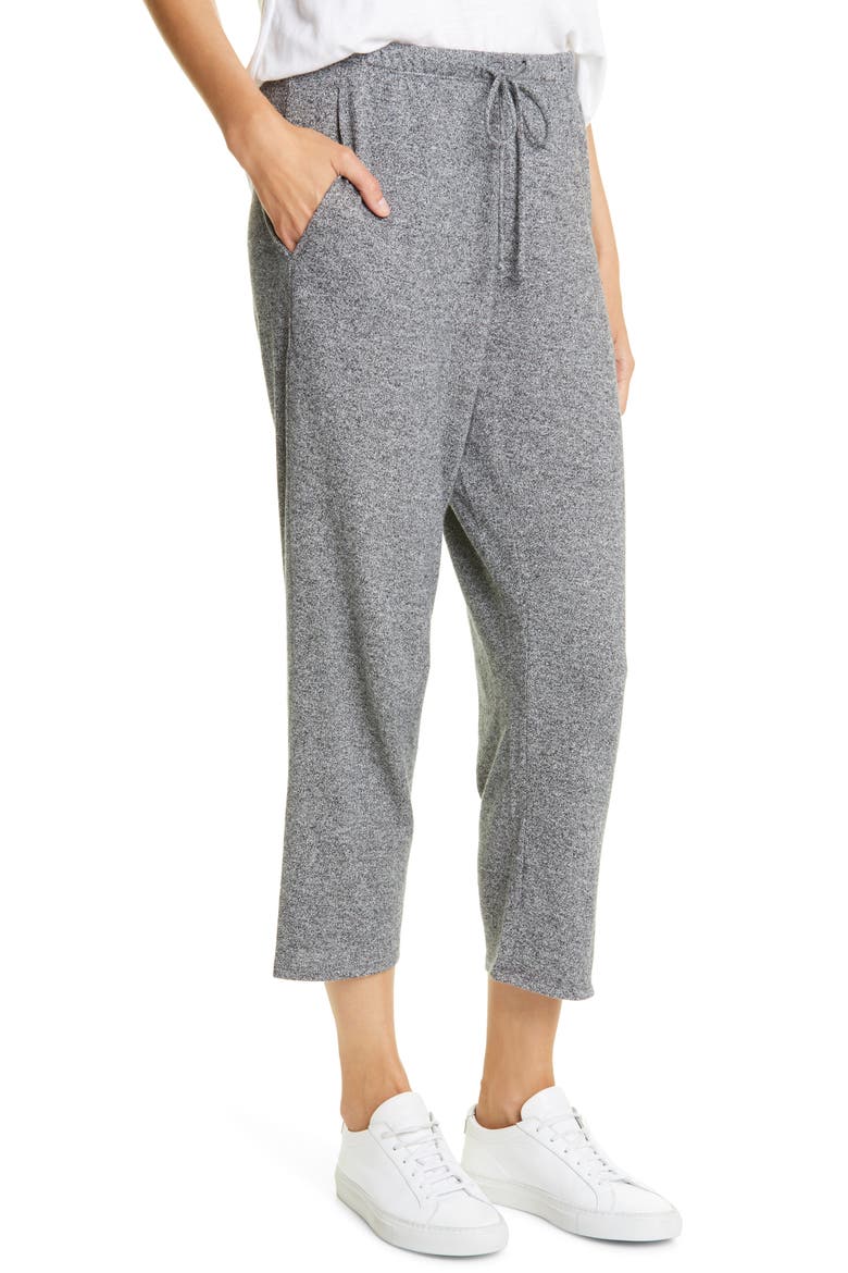 Slouchy Crop Pants, Alternate, color, ASH