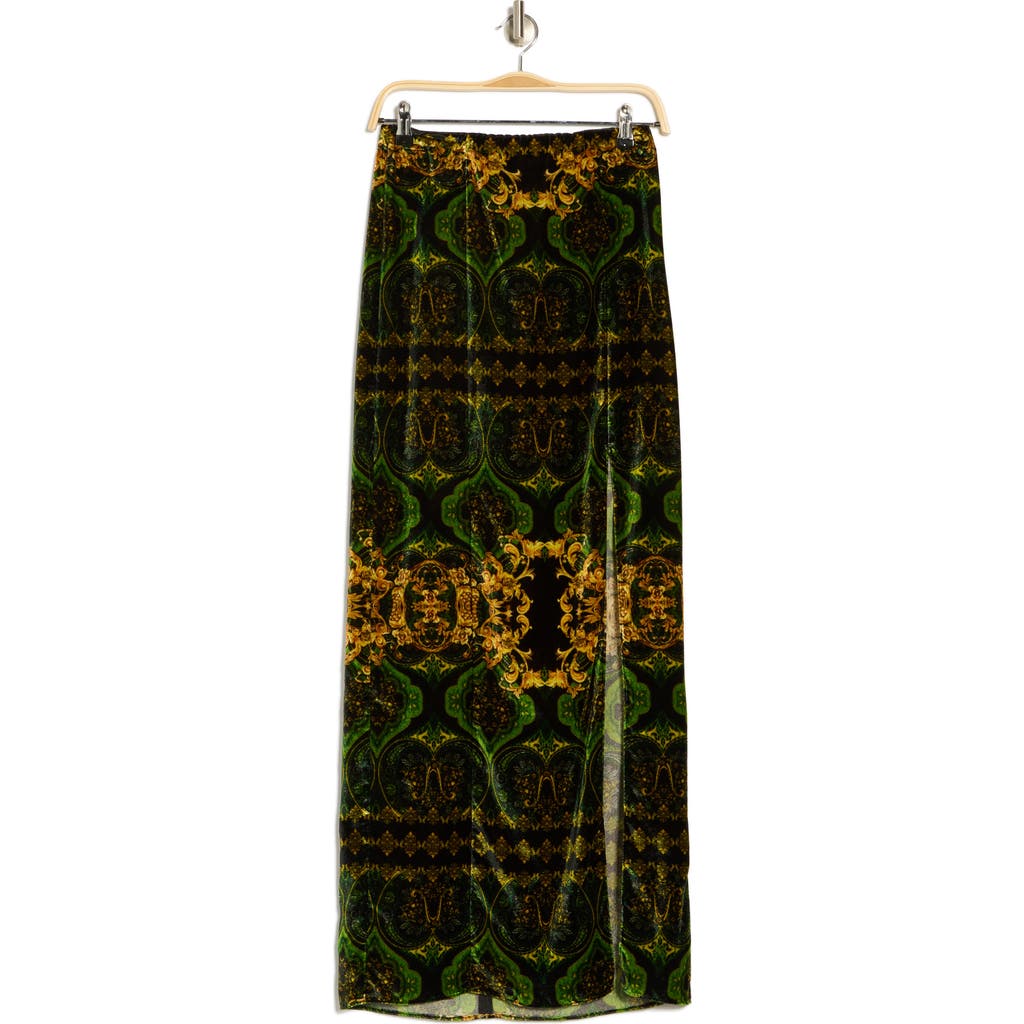 Shop Alice And Olivia Alice + Olivia Stephine Velvet Maxi Skirt