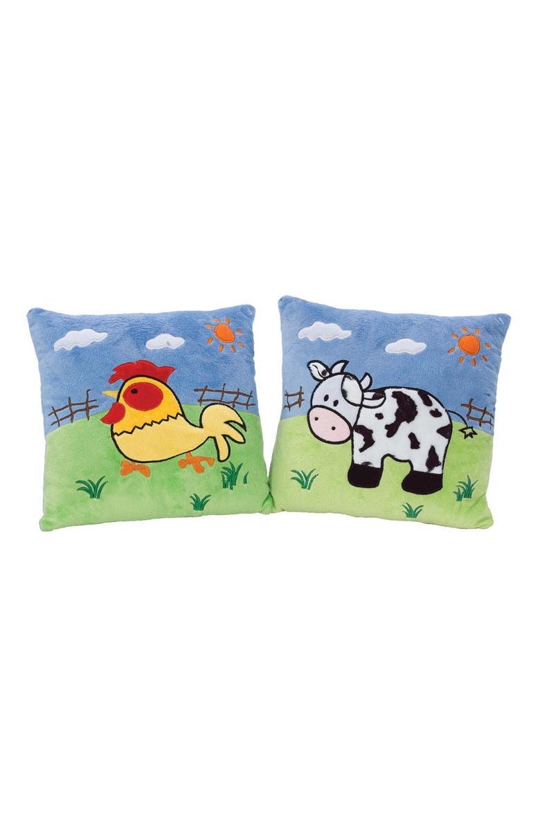 Kaplan Early Learning Company Farm Animal Pillows - Set of 5, Alternate, color, Green