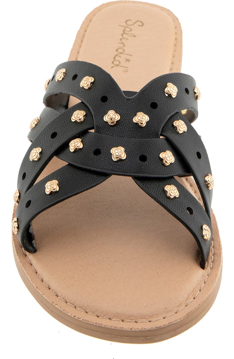 Splendid Simon Studded Slide Sandal, Alternate, color, Black