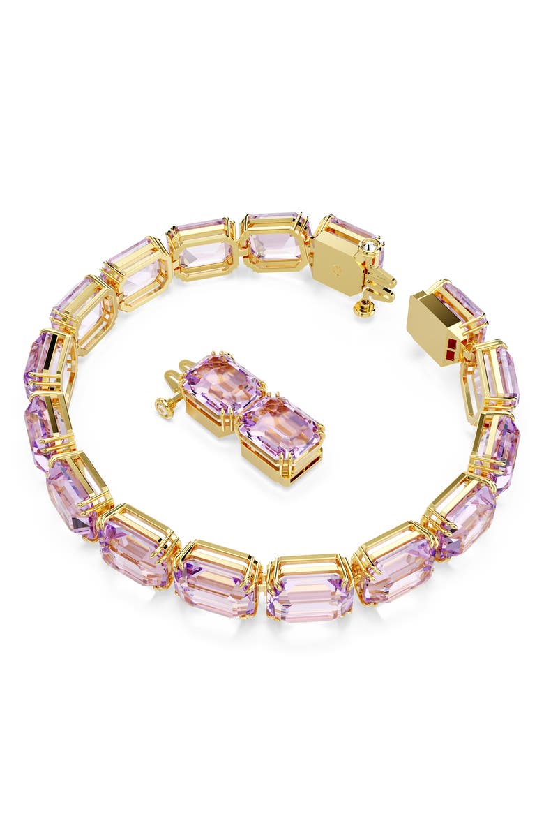 Swarovski Millenia Crystal Bracelet, Alternate, color, Purple