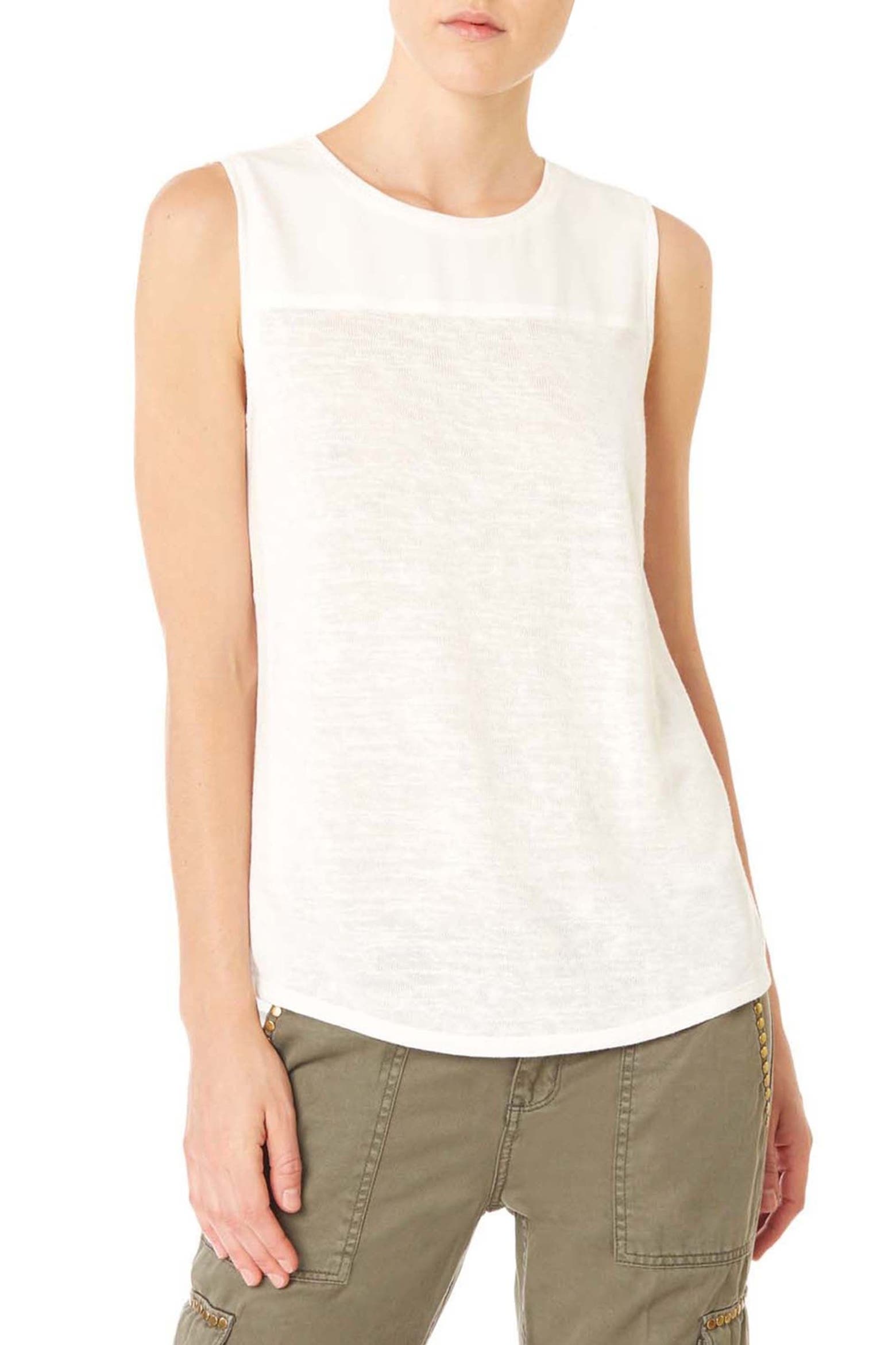 Shell Card Bild Sanctuary 'Essential' Mixed Media Shell (Women) | Nordstrom