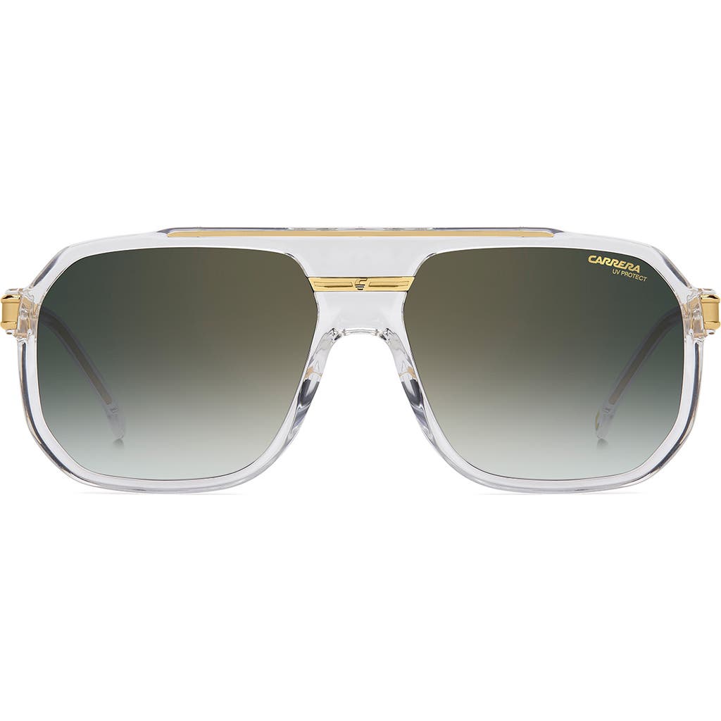 Carrera Eyewear 60mm Rectangular Flat Top Sunglasses