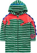Mini Boden Kids' Fun Towelling Zip-Up Cover-Up