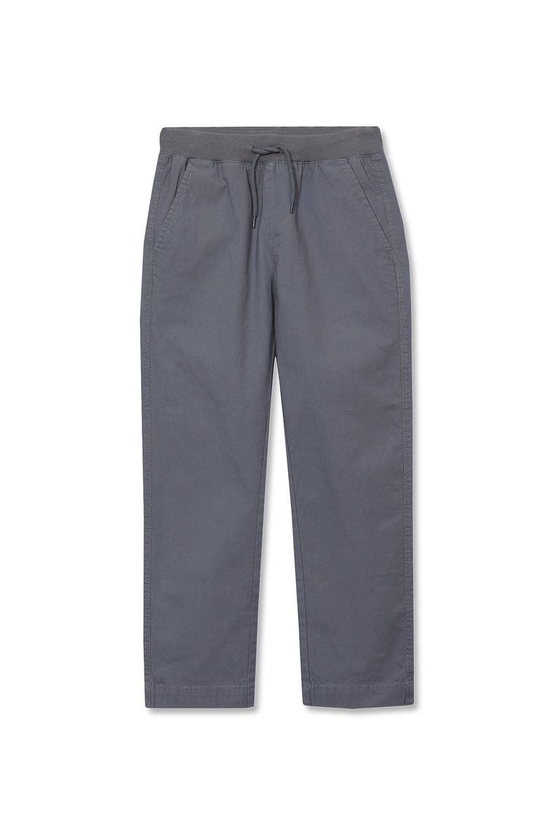 Lands
 End Boys Husky Stretch Soft Rib Waist Iron Knee Pull On Pants, Alternate, color, Cocoon