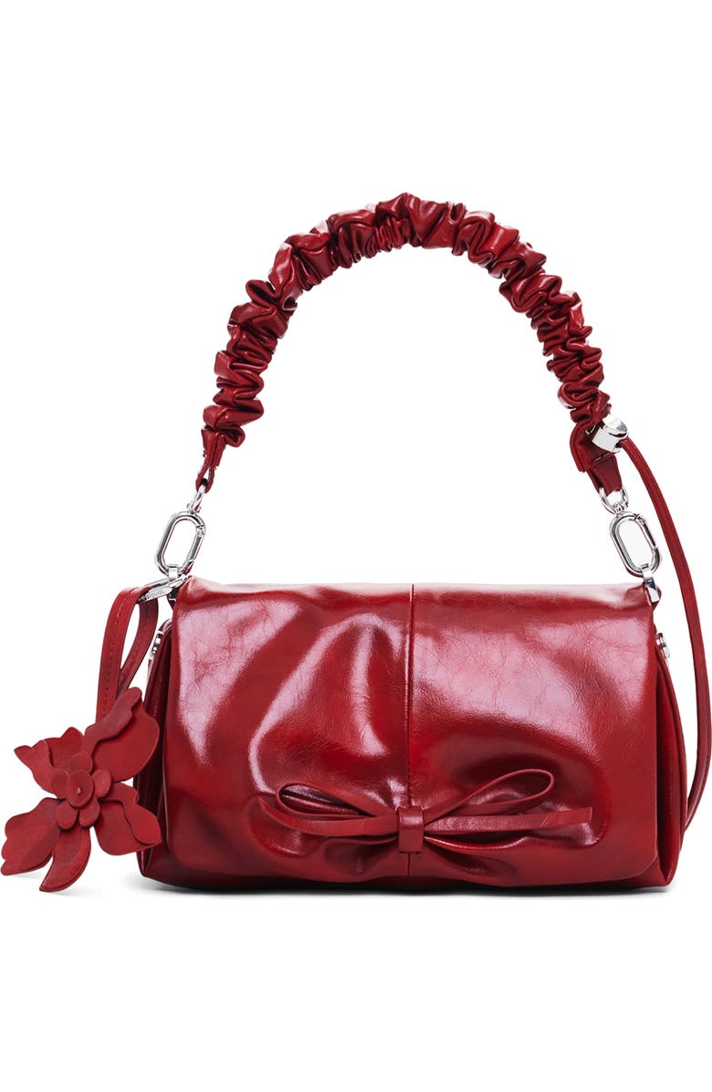 Desigual Faux Leather Crossbody Bag, Alternate, color, Red