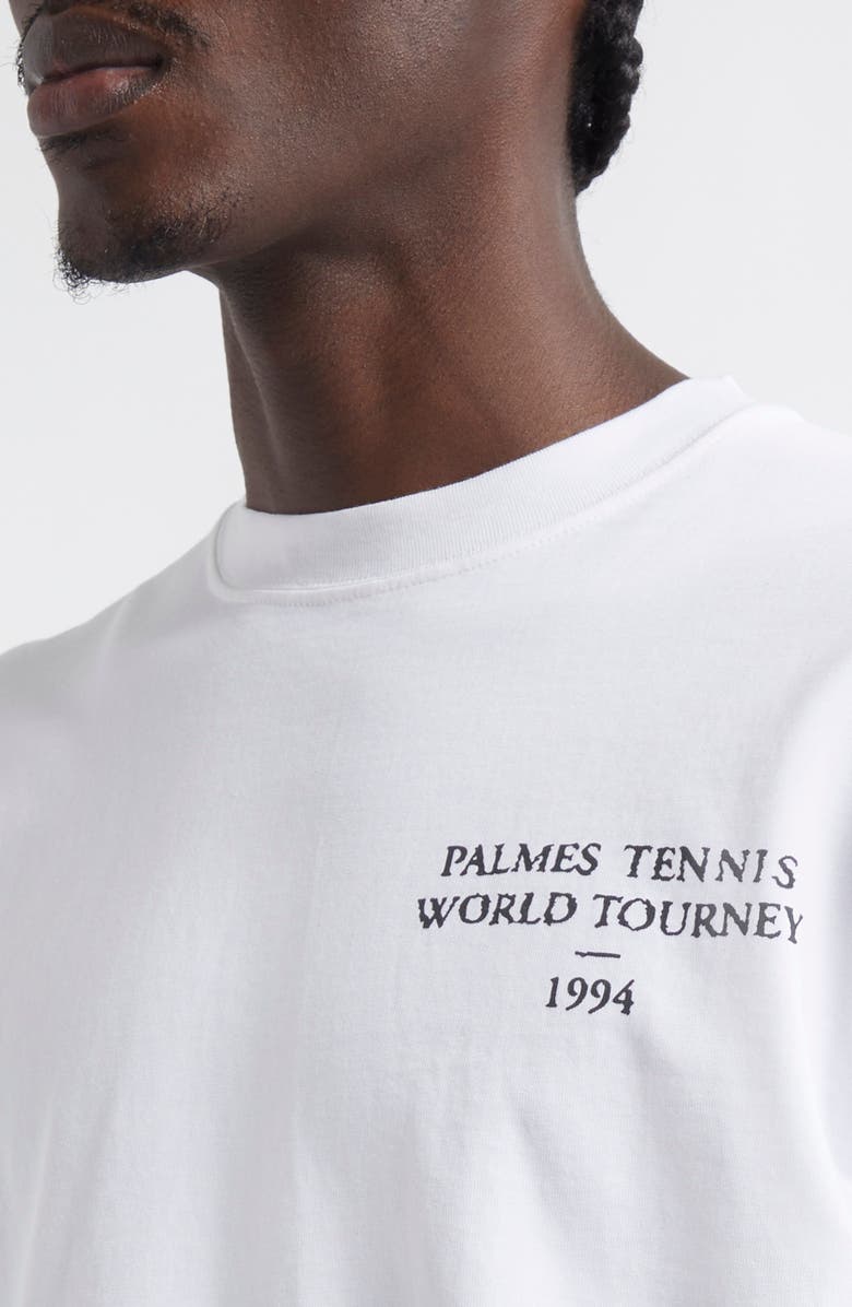 PALMES Tourney Cotton Graphic T-Shirt, Alternate, color, White