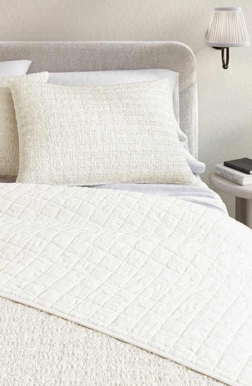 Woven & Weft Waffle Weave 3-piece Quilt Set In Brown