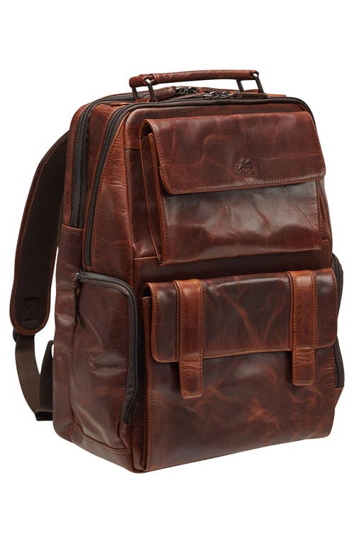 Mancini Buffalo Backpack For 15.6" Laptop In Brown