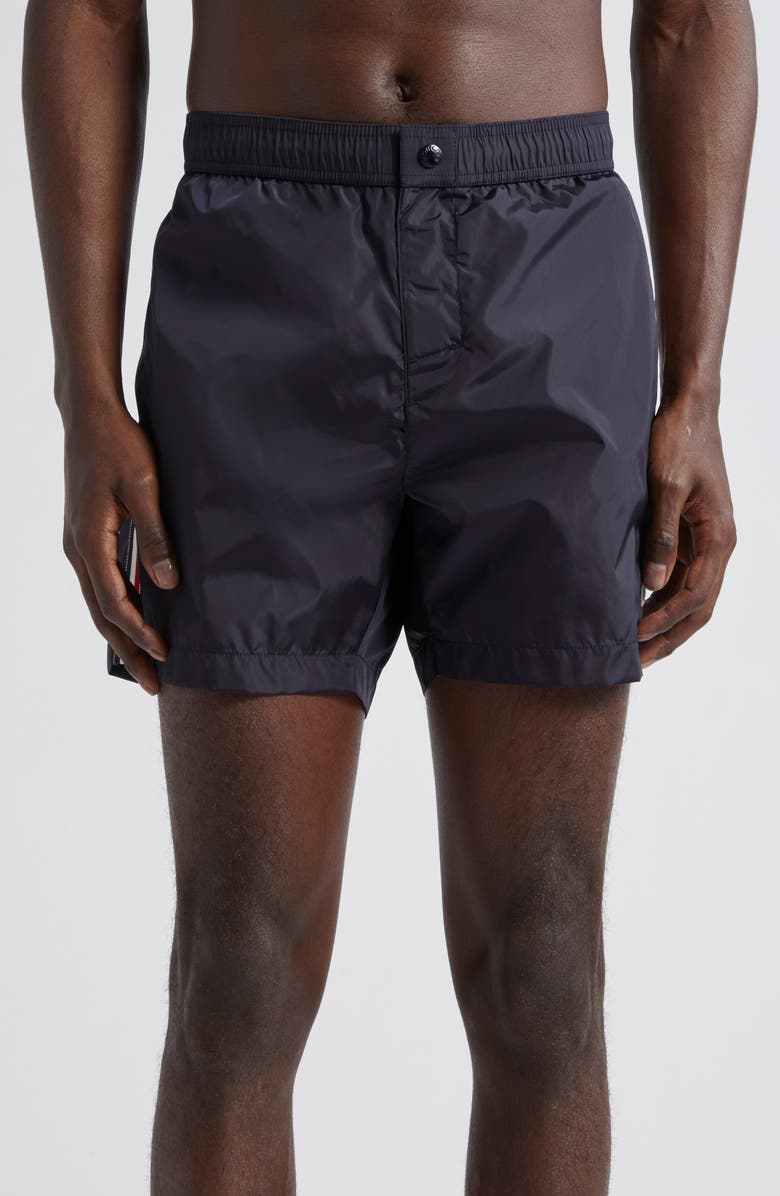 Moncler Nylon Swim Trunks, Main, color, 