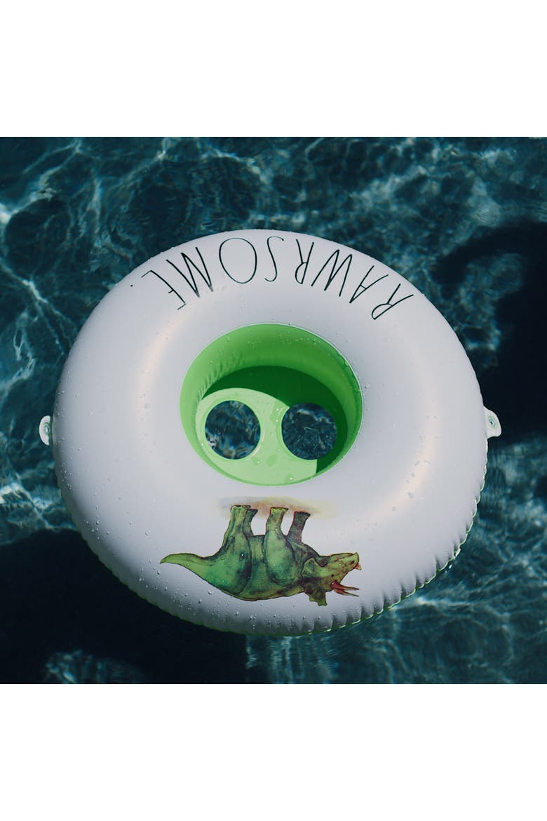 Toddler Float With Canopy Rawrsome, Alternate, color, White