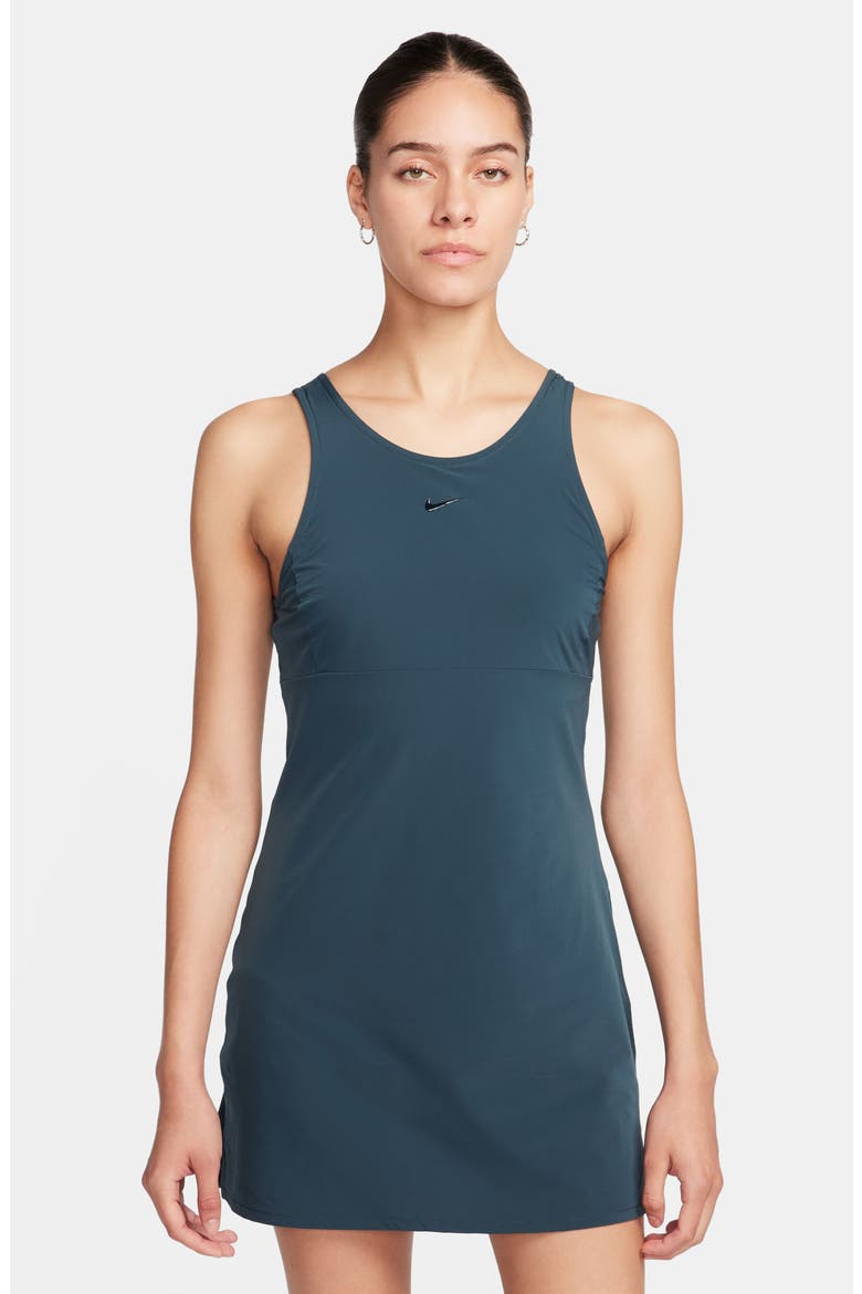Bliss Dri-FIT Training Dress, Alternate, color, DEEP JUNGLE/ CLEAR