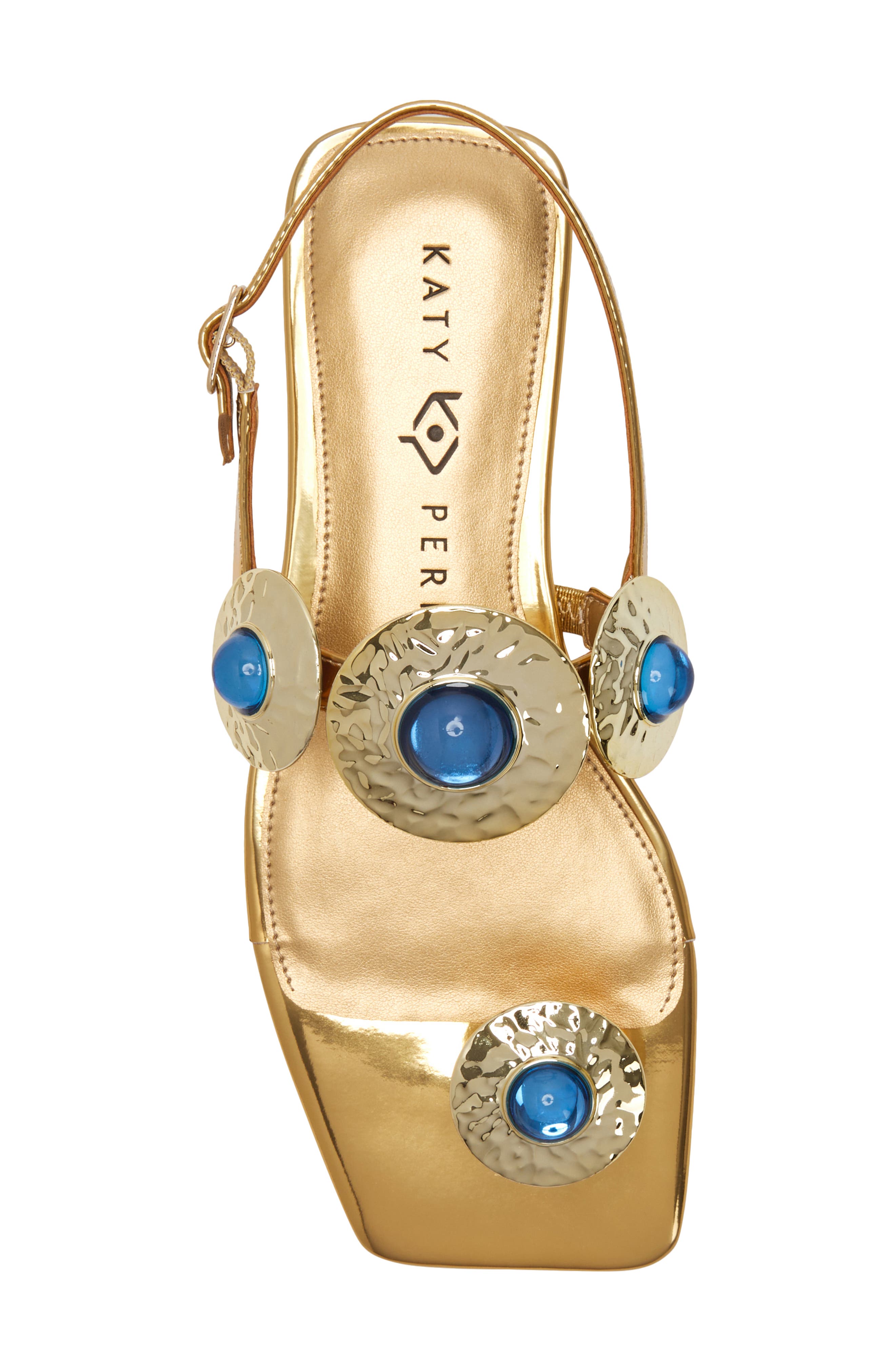 The Camie Stone Slingback Sandal, Alternate, color, GOLD