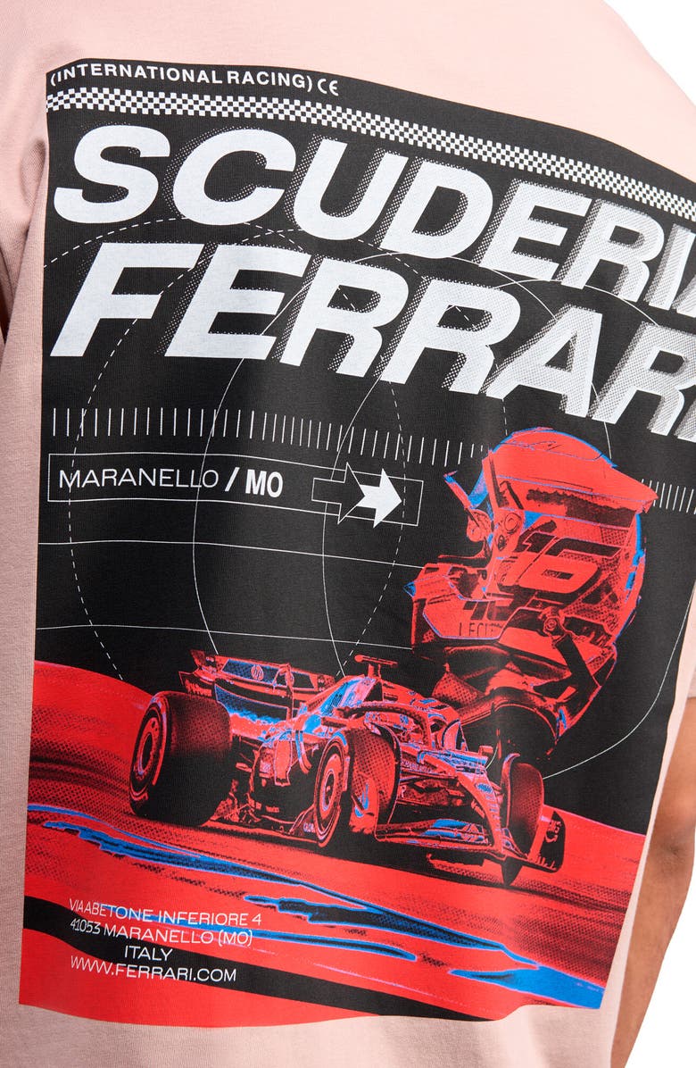 PUMA Scuderia Ferrari Speed Cotton Graphic T-Shirt, Alternate, color, Rose Latte