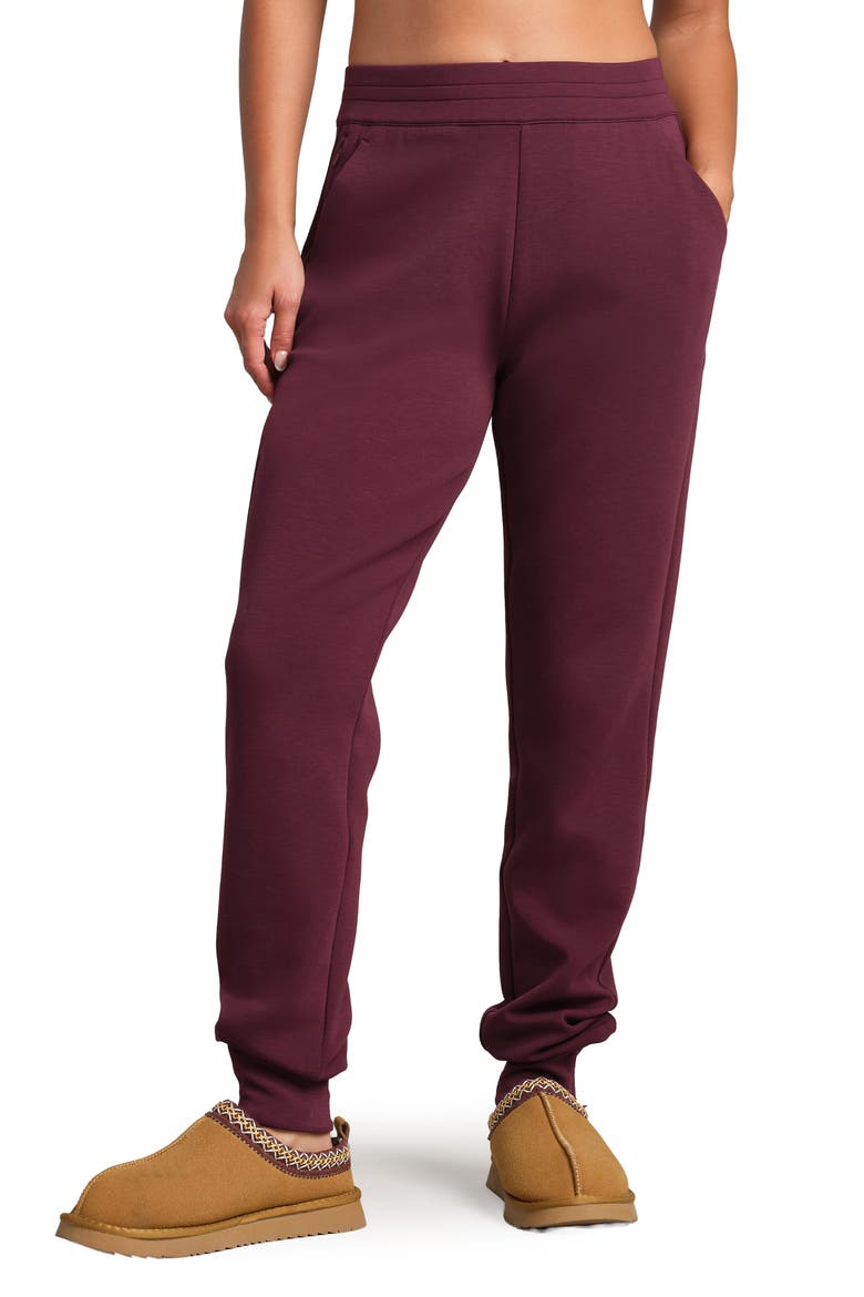 Dreamglow Zip Joggers, Main, color, BORDEAUX RED