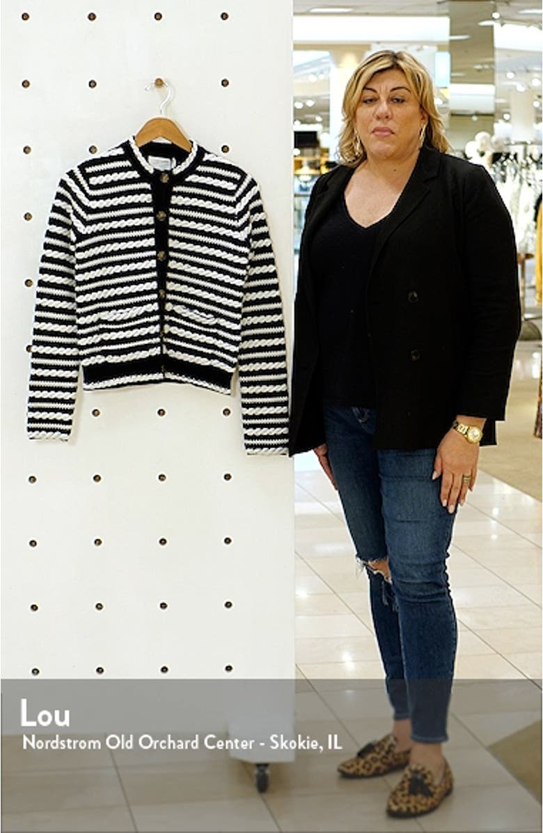 Braid Stripe Cardigan, sales video thumbnail