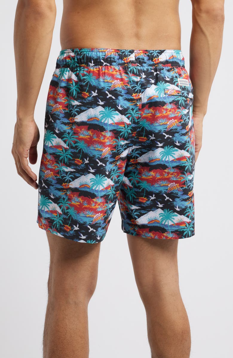 Fair Harbor The Bayberry Swim Trunks, Alternate, color, Tropical
