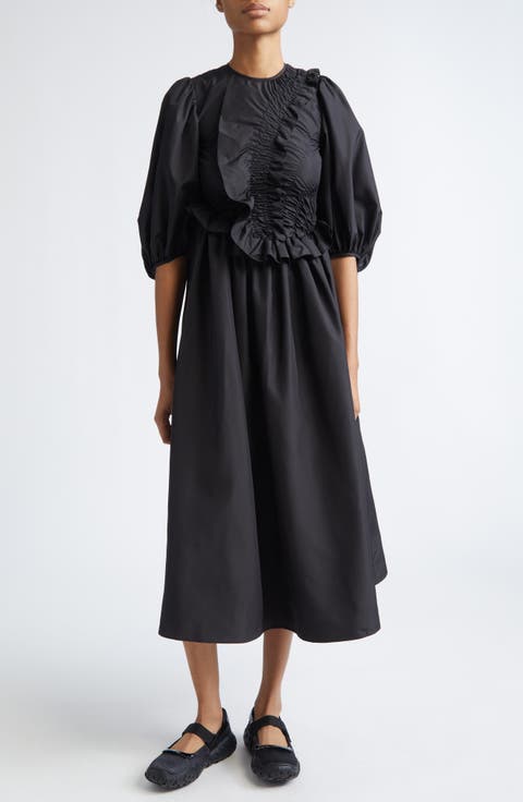 Bolia Puff Sleeve Recycled Faille Dress