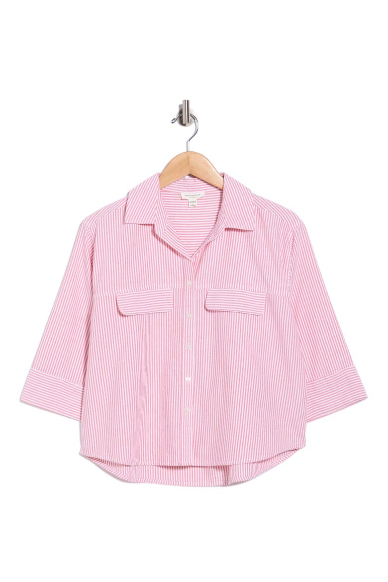 Jennie Button-Up Shirt, Alternate, color, RUBY RING
