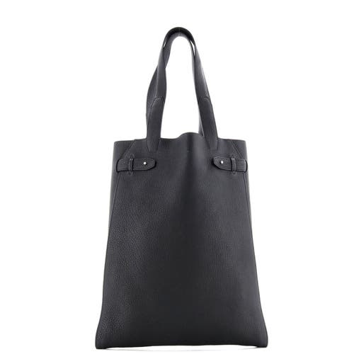 Pre-owned Hermes Hermes Vertige Tote Leather In Black