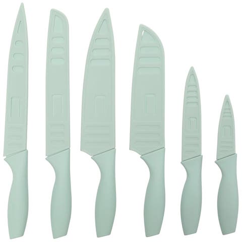 Nonstick Stainless Steel 12 Piece Cutlery Set Turquoise