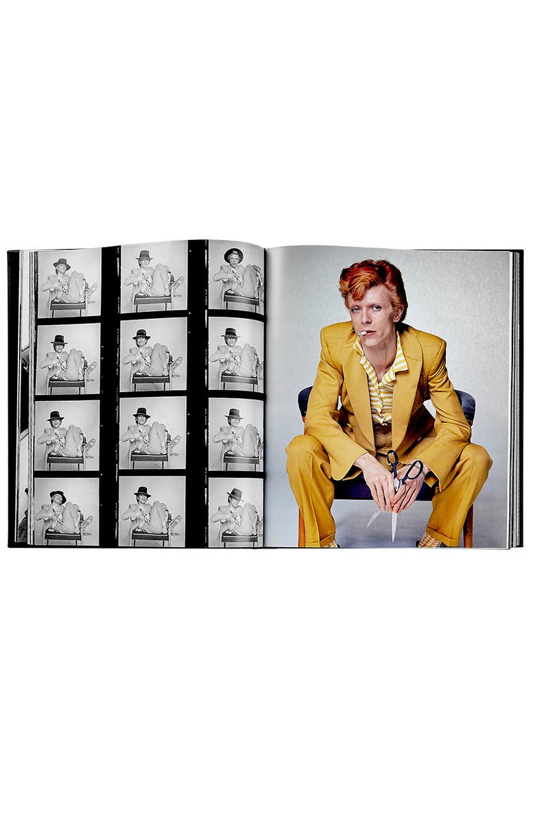 Graphic Image Terry O'Neill's Rock N Roll Album Leather Coffee Table Book, Alternate, color, Black