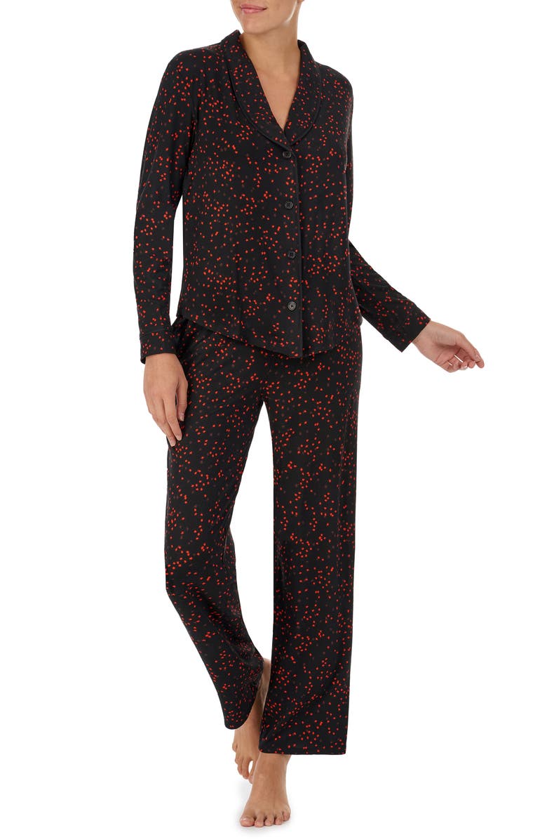 Room Service Pjs Print Knit Pajamas, Main, color, 