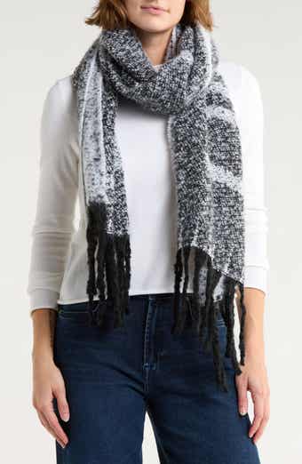 Calvin Klein Logo Tweed Scarf