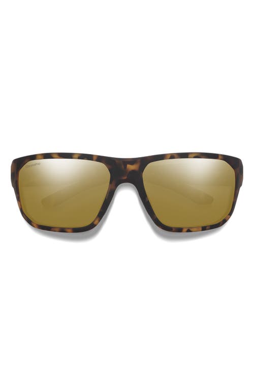 Smith Arvo 61mm Chromapop™ Polarized Wraparound Sunglasses In Black