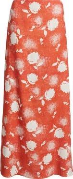 Faithfull the Brand Martina Floral Linen Maxi Skirt