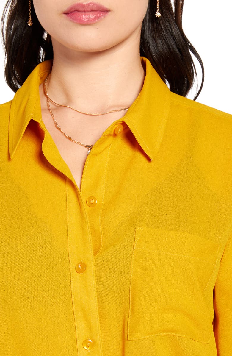 BP. x Claudia Sulewski Gathered Back Shirt, Alternate, color,