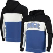 Junk Food Men's Junk Food Black/White Orlando Magic Wordmark Colorblock Fleece Pullover Hoodie